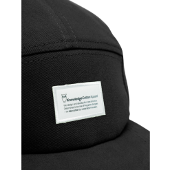 Knowledgecotton Apparel Barckley Cap With Badge - Gots/Vegan -pyöräkauppa 78197 3 blackjet