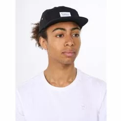 Knowledgecotton Apparel Barckley Cap With Badge - Gots/Vegan -pyöräkauppa 78197 6 blackjet