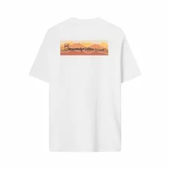 Knowledgecotton Apparel Regular Trademark Mountain Back Printed T-Shirt - Gots -pyöräkauppa 78208 2 brightwhite