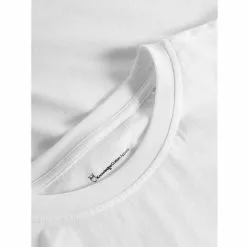 Knowledgecotton Apparel Regular Trademark Mountain Back Printed T-Shirt - Gots -pyöräkauppa 78208 3 brightwhite