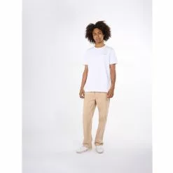 Knowledgecotton Apparel Regular Trademark Mountain Back Printed T-Shirt - Gots -pyöräkauppa 78208 7 brightwhite