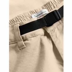 Knowledgecotton Apparel Regular Twill Pant Belt Details - Gots/Vegan -pyöräkauppa 78209 5 lightfeathergray