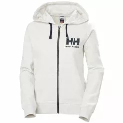 Helly Hansen W HH Logo Full Zip Hoodie -pyöräkauppa 78750 1 nimbuscloudmelange