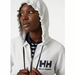 Helly Hansen W HH Logo Full Zip Hoodie -pyöräkauppa 78750 5 nimbuscloudmelange