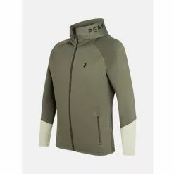 Peak Performance M Rider Mid Zip Hood -pyöräkauppa 78805 2 pineneedlelimitgreen