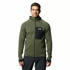 Mountain Hardwear Mens Polartec® Power Grid™ Full Zip Hoody