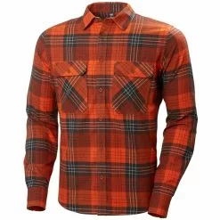 Helly Hansen Lokka Organic Flannel LS Shirt -pyöräkauppa 79142 1 ironoxideplaid