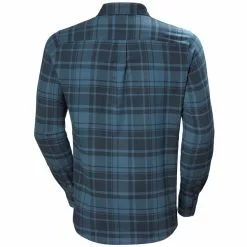 Helly Hansen Lokka Organic Flannel LS Shirt -pyöräkauppa 79142 2 deepsteelplaid