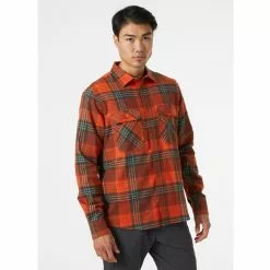 Helly Hansen Lokka Organic Flannel LS Shirt -pyöräkauppa 79142 2 ironoxideplaid