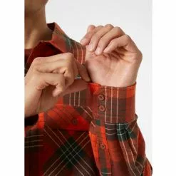 Helly Hansen Lokka Organic Flannel LS Shirt -pyöräkauppa 79142 4 ironoxideplaid