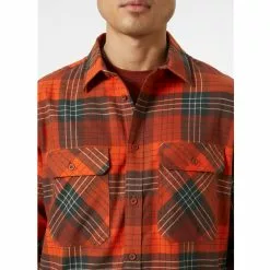 Helly Hansen Lokka Organic Flannel LS Shirt -pyöräkauppa 79142 5 ironoxideplaid