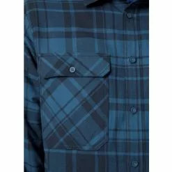 Helly Hansen Lokka Organic Flannel LS Shirt -pyöräkauppa 79142 6 deepsteelplaid
